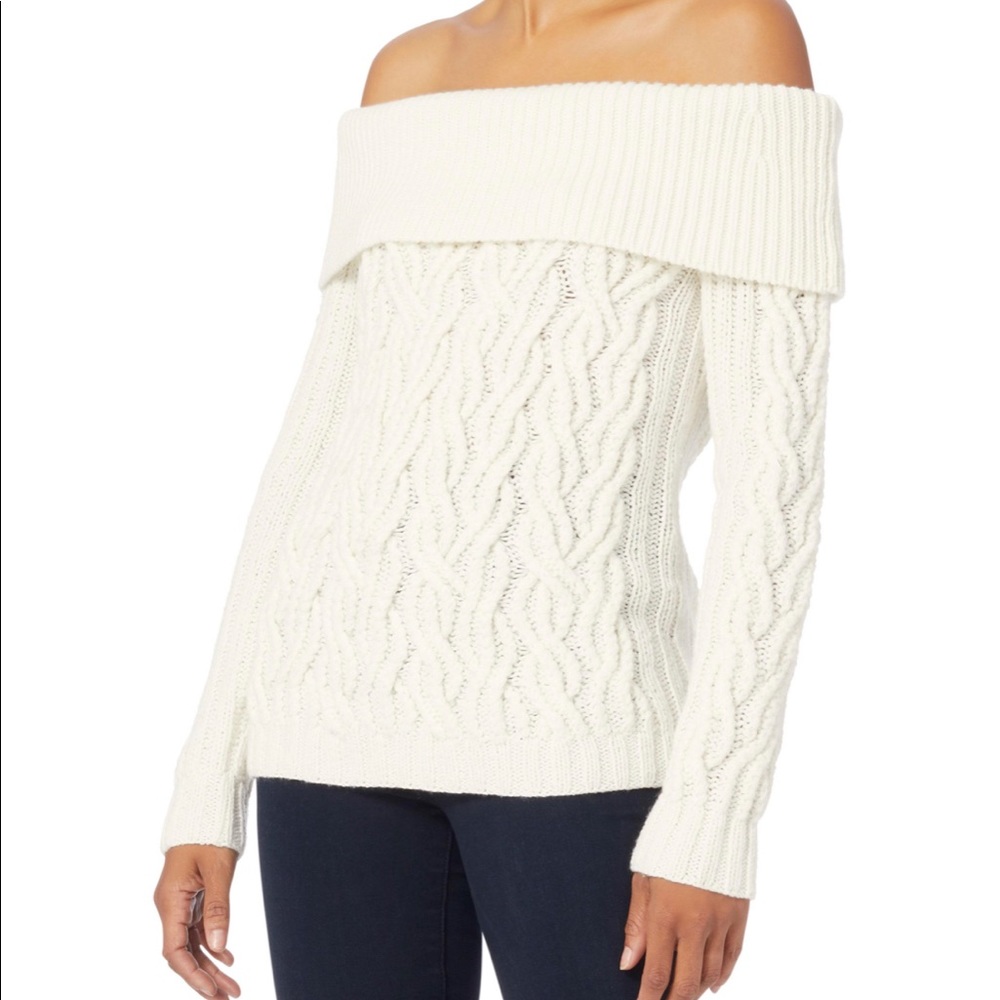 Intermix off the shoulder sweater